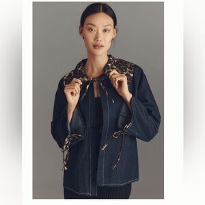 ANTHROPOLOGIE NWT MAEVE DENIM BOXY JACKET ❤️‍🔥